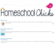 Tablet Screenshot of homeschoolchicks.com